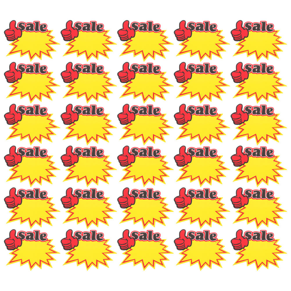 Yard Sign Blank - 200 etiquetas de precio con diseño