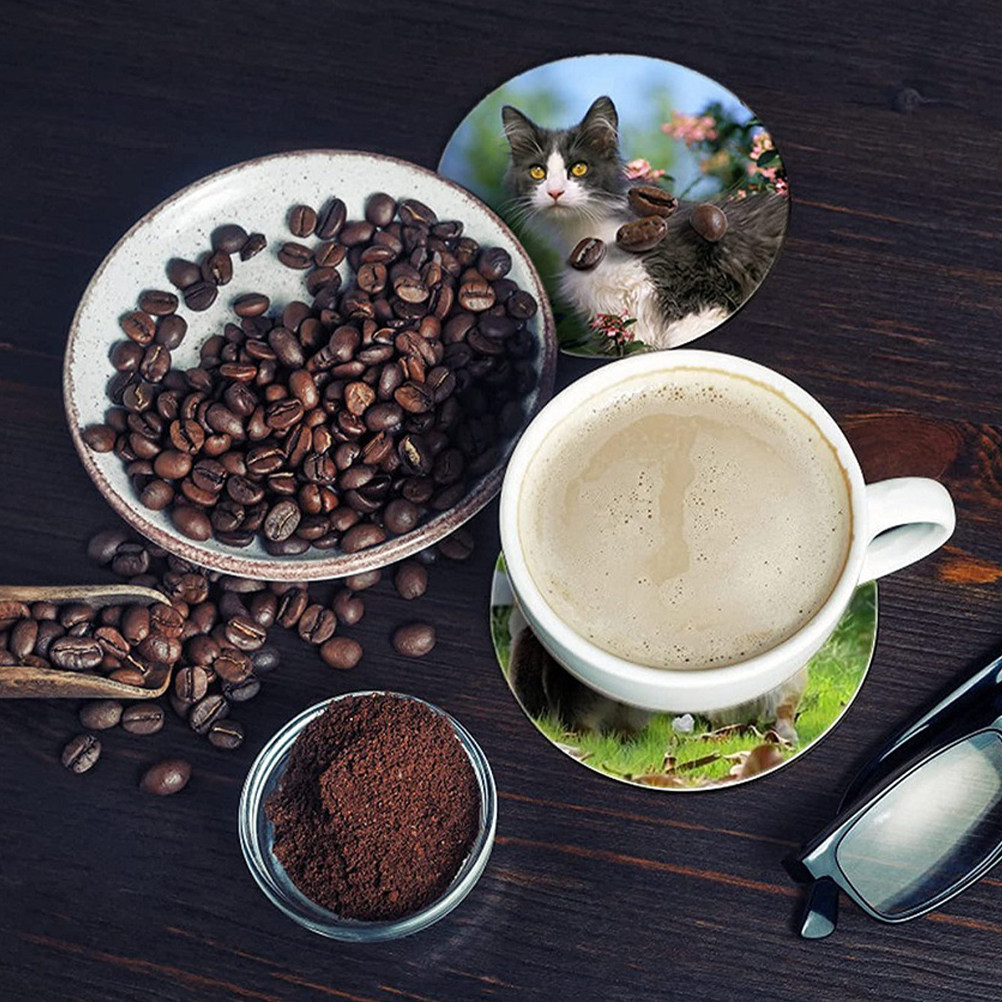 Coaster Sublimation Blank - 50 posavasos redondos de neopreno para