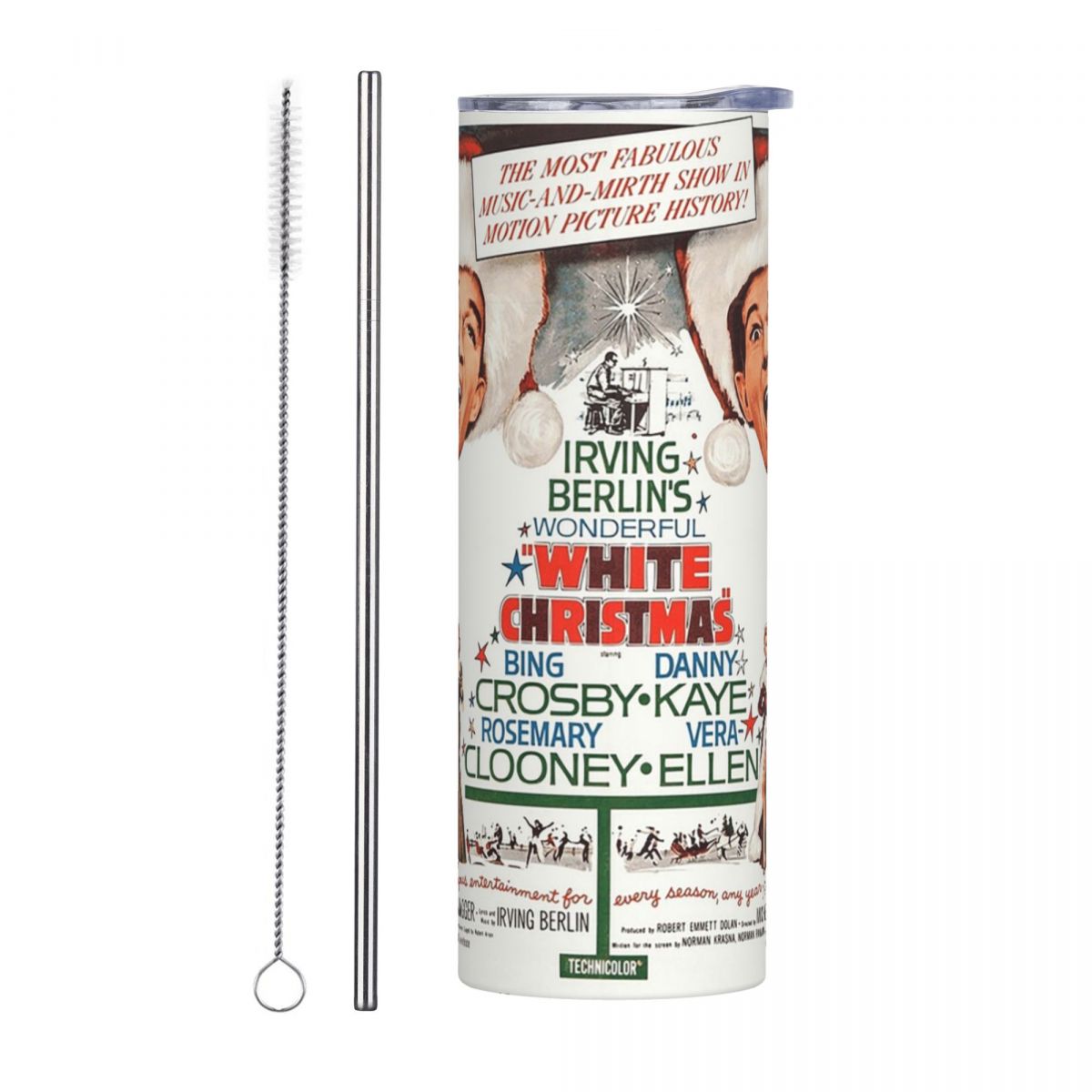 White Christmas - Bing Crosby, - Tumbler 20Oz White reseña y precio