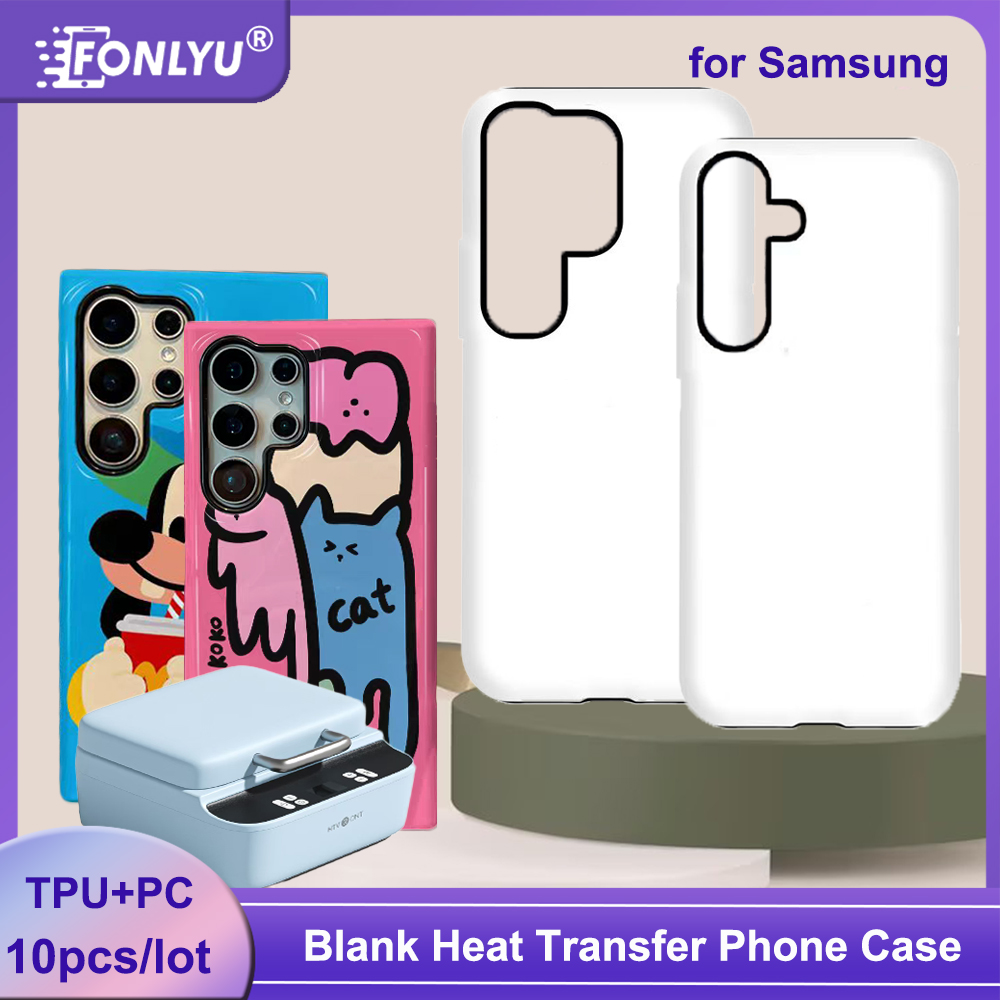 FONLYU 10 Uds 2 en 1 funda de  - Phone Case Blank Print reseña y precio