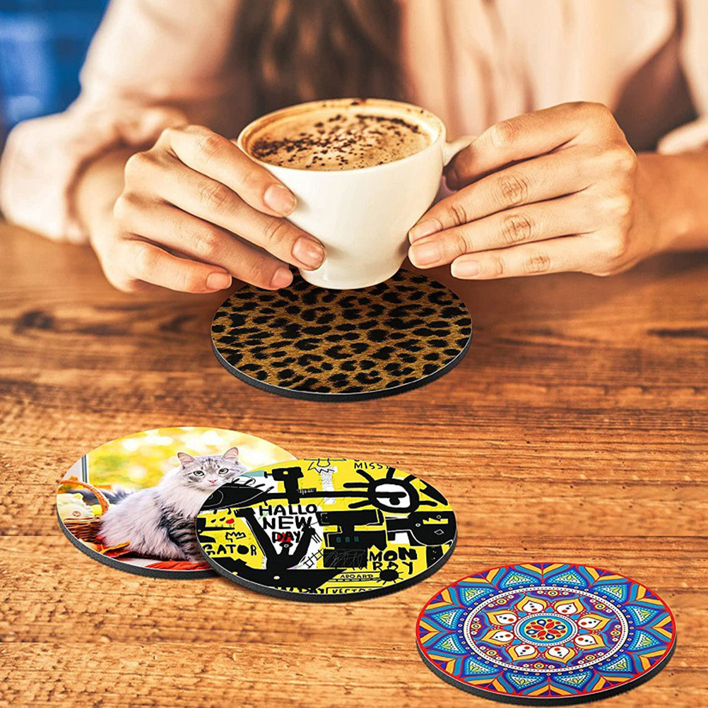 50 posavasos redondos de neopr - Coaster Sublimation Blank reseña y precio