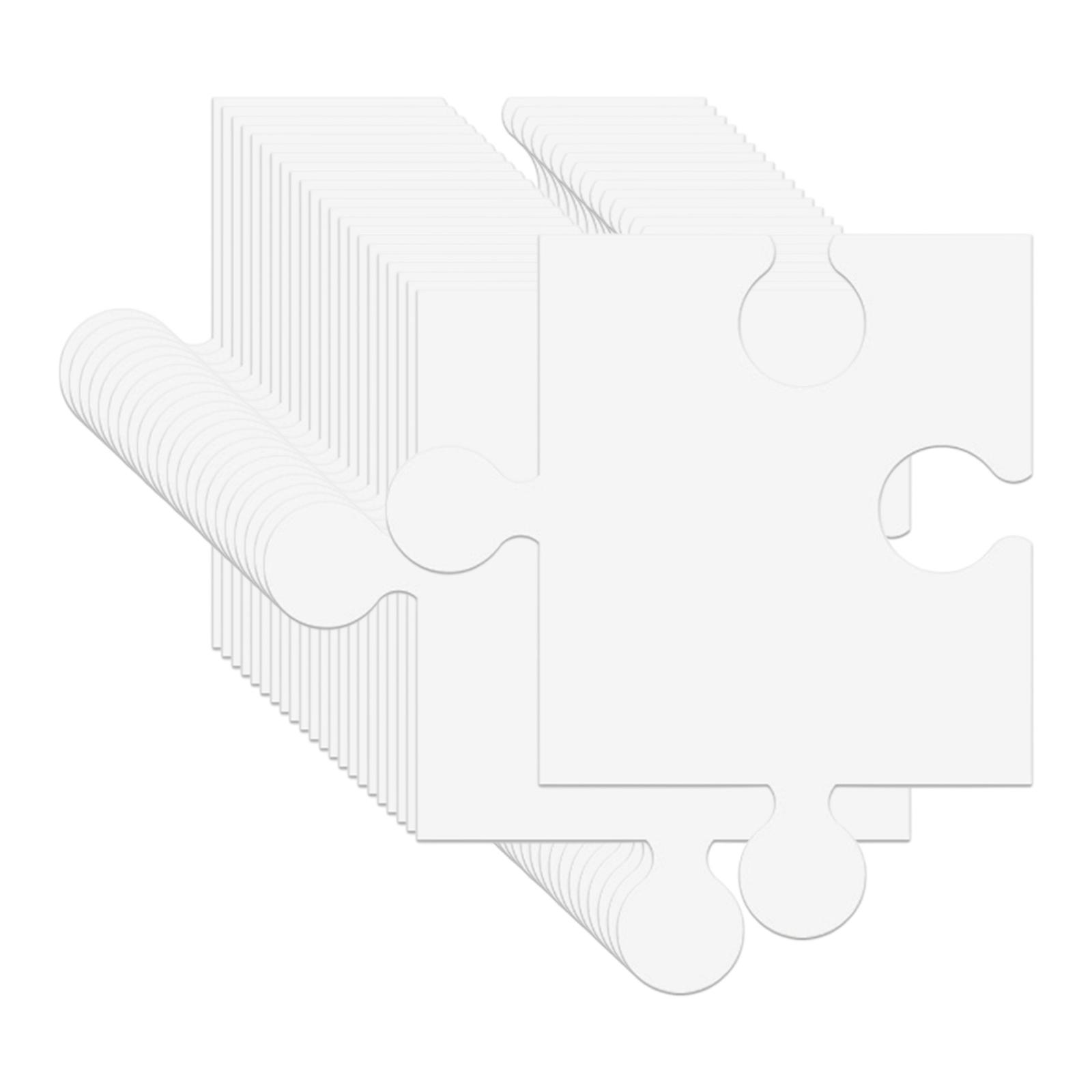 24 Piezas de Rompecabezas de C - Puzzle Blank White reseña y precio