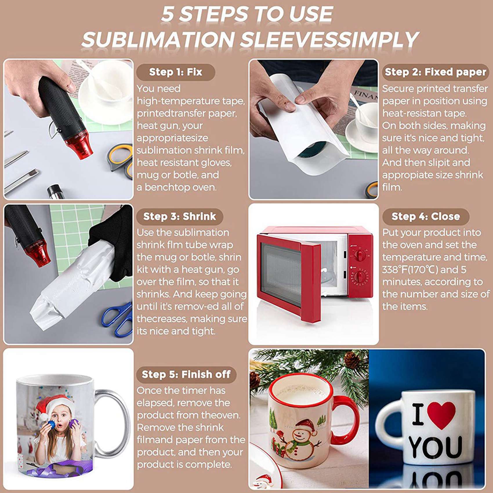 Película termorretráctil para  - Sublimation Mug White reseña y precio